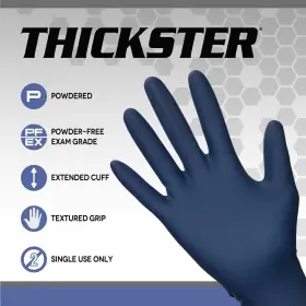 781311660328 SAS Thickster Exam Latex Disposable Gloves Mil #2