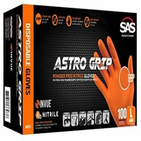 B01N1ZFUFU SAS Safety Astro Grip Nitrile Mil Gloves