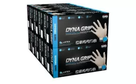 650-1004 SAS SAFETY Dyna Grip Powder Latex Disposable Gloves