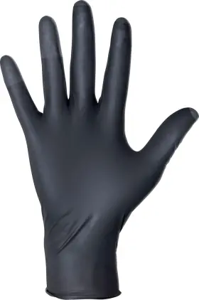 66483 SAS SAFETY Raven Patriot Powder Nitrile Disposable Lg #3