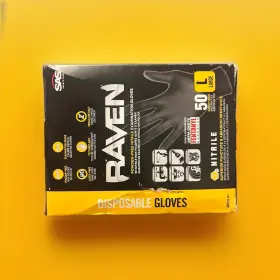 66518-01 SAS SAFETY Raven Nitrile Powder Gloves
