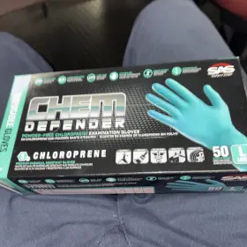 66592 SAS SAFETY Chem Defender Chloroprene Exam Glove Box