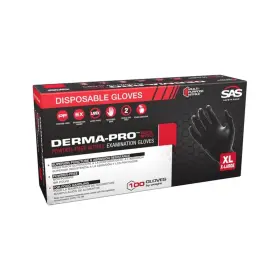 MDCO17902 SAS SAFETY Derma Pro Powder Exam Nitrile Gloves
