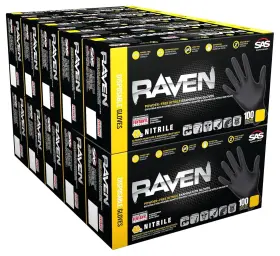 SSS66519CT SAS SAFETY Pack Raven Mil Nitrile Disposable