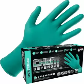 SAS-66593 SAS Chemdefender Powder Chloroprene Disposable Mil