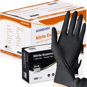 313035161104 SCHNEIDER Nitrile Exam Gloves Latex Powder Fo