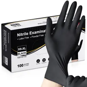 810112477924 SCHNEIDER Nitrile Exam Gloves Boxblack Latex