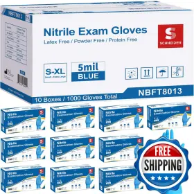 B0CCMKH5GV SCHNEIDER Nitrile Exam Gloves Mil Latex Powder