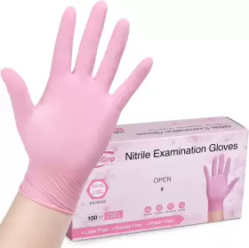 EN35PD SCHNEIDER MEDICAL INDUSTRIES Pink Disposable Gloves Gl