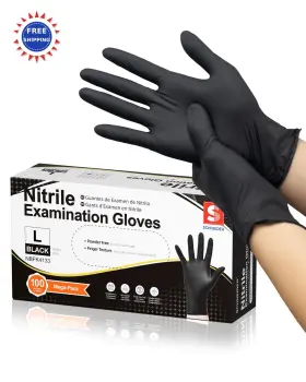 NBFK4103 SCHNEIDER Nitrile Exam Gloves Box Latex Powder Food