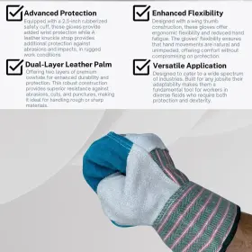 1270P SEATTLE GLOVE Double Palm Gloves Safety Cuff #3