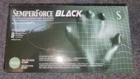 BKNF102 SEMPER FORCE BLACK Semperforce Nitrile Glove Mil #2