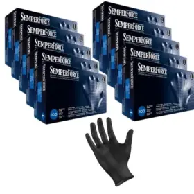 43219-81806 SEMPERMED Nitrile Exam Tattoo Gloves Powder Latex