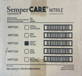 NIPFT103 SEMPERMED Semper Care Nitrile Exam Gloves Medical #2