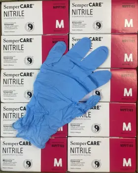 NIPFT103 SEMPERMED Semper Care Nitrile Exam Gloves Medical