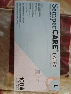 SCLT10X SEMPERMED Sempercare Latex Rubber Gloves