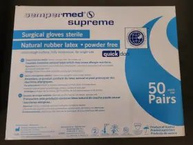 SPFP650 SEMPERMED Med Supreme Latex Exam Glove Box