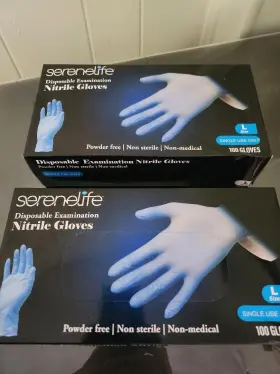 SLGMD100 SERENELIFE Nitrile Gloves Powder