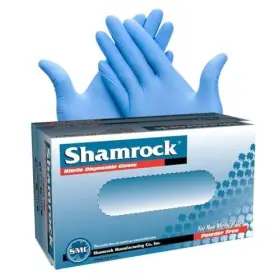 636391903110 SHAMROCK Nitrile Disposable Gloves Mil Powder