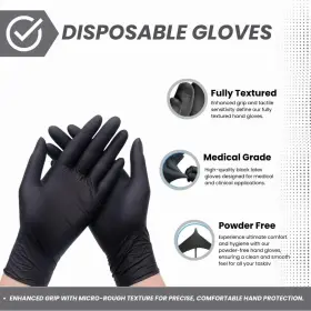 641932180134 SHAMROCK Latex Examination Gloves Disposable #2