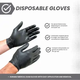 641932180134 SHAMROCK Latex Examination Gloves Disposable #3