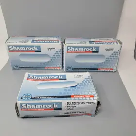 641932801114 SHAMROCK Nitrile Powder Gloves Box