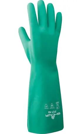 038054632298 SHOWA Unlined Nitrile Chemical Safety Glove Mil