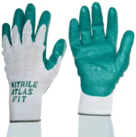 038054918699 SHOWA Atlas Palm Nitrile Glove Seamless Knitted