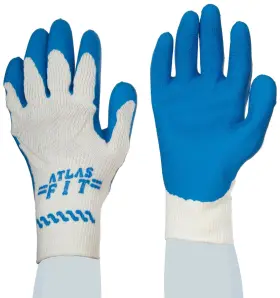 300WXL-10 SHOWA Atlas Natural Latex Palm Coated General Glove