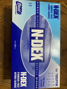 7005PFM SHOWA Disposable Gloves Nitrile Powder