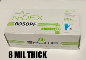 713740678209 SHOWA Box Nitrile Exam Glove Mil High Risk