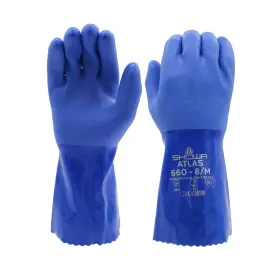 B007VR3UPM SHOWA Atlas Pvc Chemical Safety Gloves