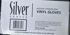 806795038903 SILVER SOURCE Disposable Gloves Powder