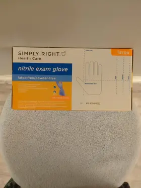 RK14TT1 SIMPLY RIGHT Nitrile Exam Gloves Latex Powder #3
