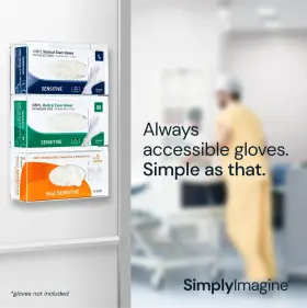 860006040321 SIMPLYIMAGINE Glove Holder Wall Mount Acrylic #2