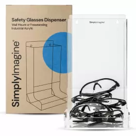 860007285646 SIMPLYIMAGINE Safety Glasses Dispenser Acrylic