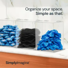 SI-HD46 SIMPLYIMAGINE Glove Dispenser Wall Mount Shelf Latex #2