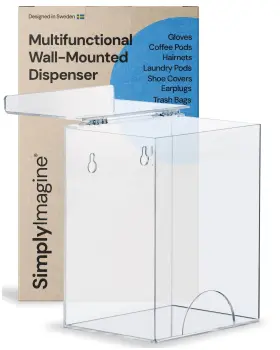 SI-HD46 SIMPLYIMAGINE Glove Dispenser Wall Mount Shelf Latex