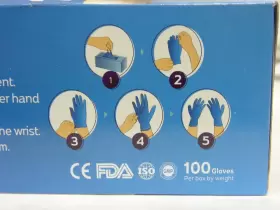 SIRAPHAN28 SIRAPHAN Disposable Nitrile Gloves Powder Light #2