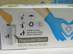 SIRAPHAN28 SIRAPHAN Disposable Nitrile Gloves Powder Light #3