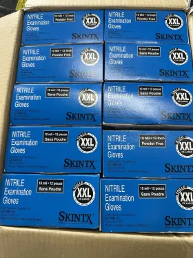 ET50025 SKINTX Mil Nitrile Exam Powder Box