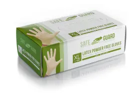 815797010343 SKY STONE Safeguard Latex Powder Gloves Pack