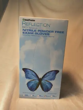 438825 SMART PRACTICE Sky Sensitive Nitrile Powder Exam