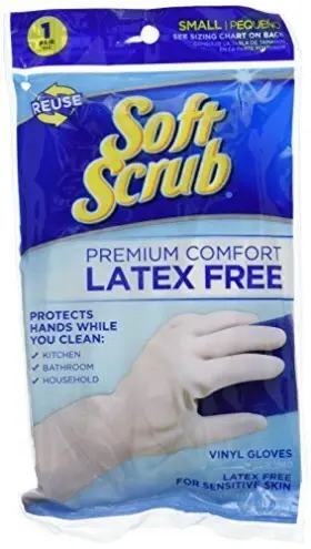 073191912612 SOFT SCRUB Latex Household Cleaning Gloves