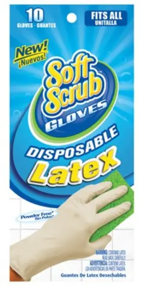 11310-26 SOFT SCRUB Disposable Latex Gloves Powder
