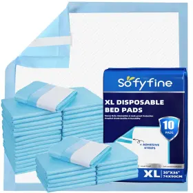 B0BWRRGYBK SOFYFINE Incontinence Bed Pads Disposable Adhesive