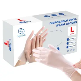 602581406051 SQUISH Disposable Latex Powder Glove Cleaning