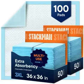 B0DP5HDT9B STACK MAN Chuck Pads Disposable Underpads Shield