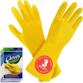 810035592162 STEADMAX Pack Cleaning Dish Gloves Natural