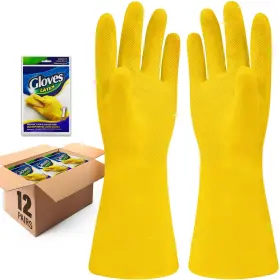 840236506378 STEADMAX Cleaning Gloves Natural Rubber Dish